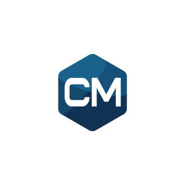 İlk Harf CM Logo Şablonu Tasarımı