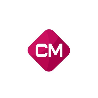 İlk Harf CM Logo Şablonu Tasarımı