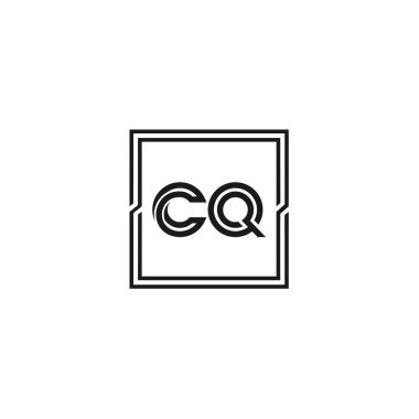 İlk harf Cq Logo tasarım şablonu