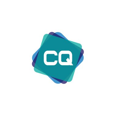 İlk harf Cq Logo tasarım şablonu