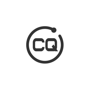 İlk harf Cq Logo tasarım şablonu