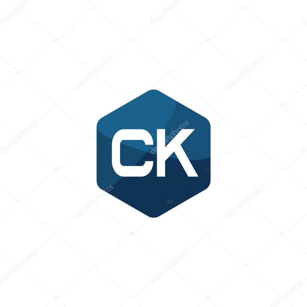 Initial Letter CK Logo Template Design