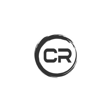 İlk Harf CR Logo Şablonu Tasarımı