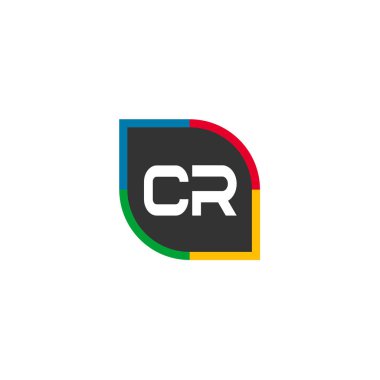 İlk Harf CR Logo Şablonu Tasarımı