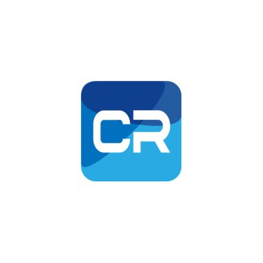 İlk Harf CR Logo Şablonu Tasarımı
