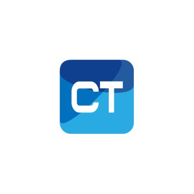 İlk mektup Ct Logo tasarım şablonu
