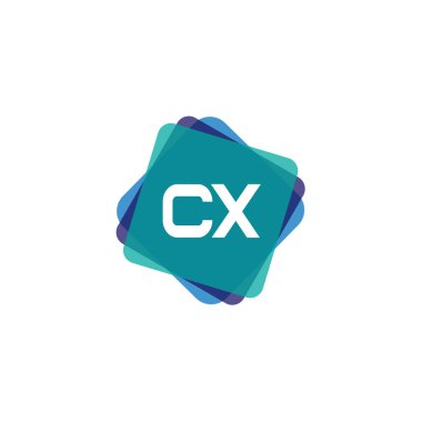 İlk harf Cx Logo tasarım şablonu