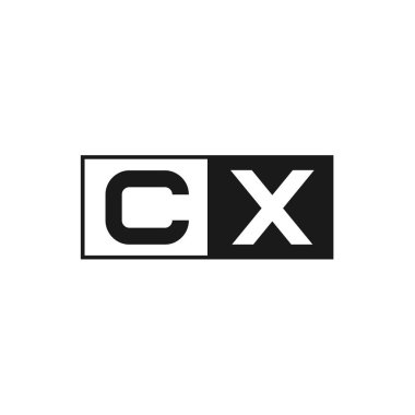 İlk harf Cx Logo tasarım şablonu