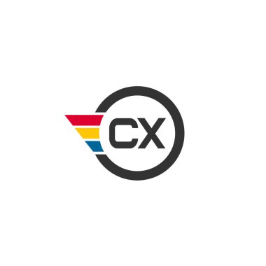 İlk harf Cx Logo tasarım şablonu