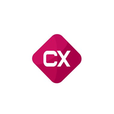 İlk harf Cx Logo tasarım şablonu