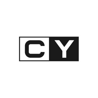 İlk harf Cy Logo şablonu tasarım