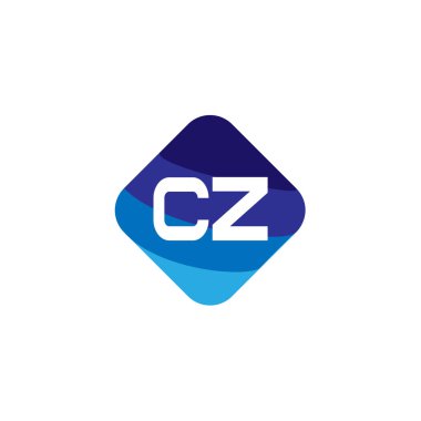 İlk harf Cz Logo tasarım şablonu