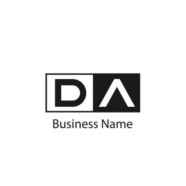 İlk Harf DA Logo Şablonu Tasarımı