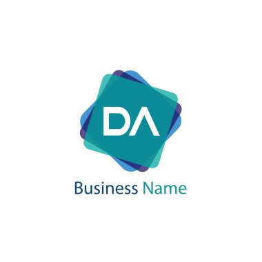 İlk Harf DA Logo Şablonu Tasarımı