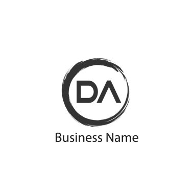 İlk Harf DA Logo Şablonu Tasarımı