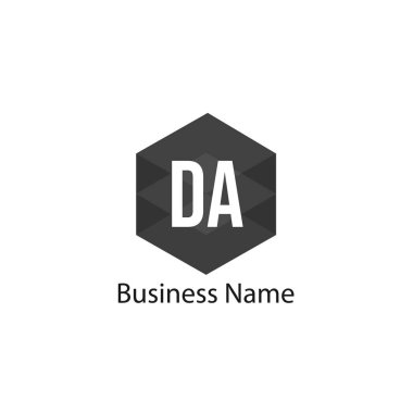 İlk Harf DA Logo Şablonu Tasarımı