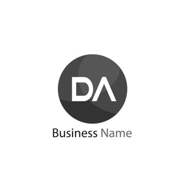 İlk Harf DA Logo Şablonu Tasarımı