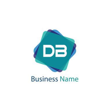İlk Harf DB Logo Şablonu Tasarımı