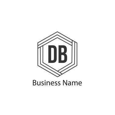 İlk Harf DB Logo Şablonu Tasarımı