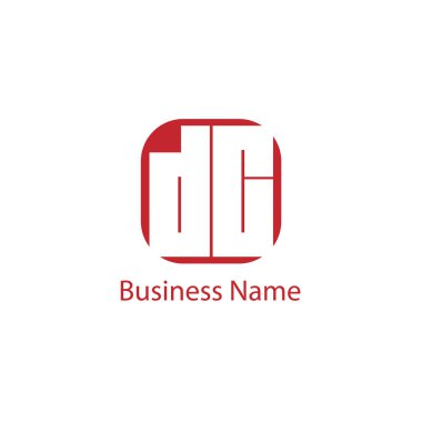 İlk harf Dc Logo tasarım şablonu