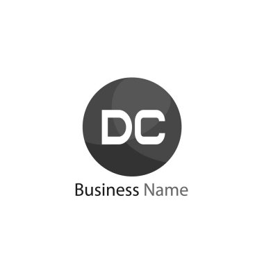 İlk harf Dc Logo tasarım şablonu