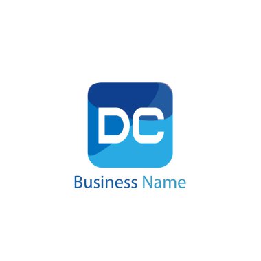 İlk harf Dc Logo tasarım şablonu