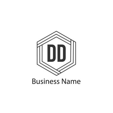 İlk Harf DD Logo Şablonu Tasarımı