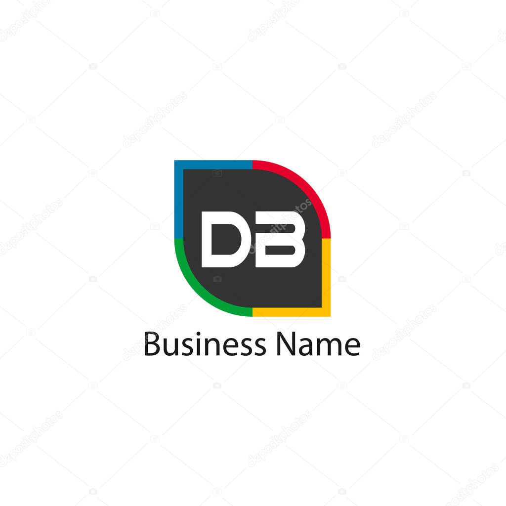 Initial Letter DB Logo Template Design
