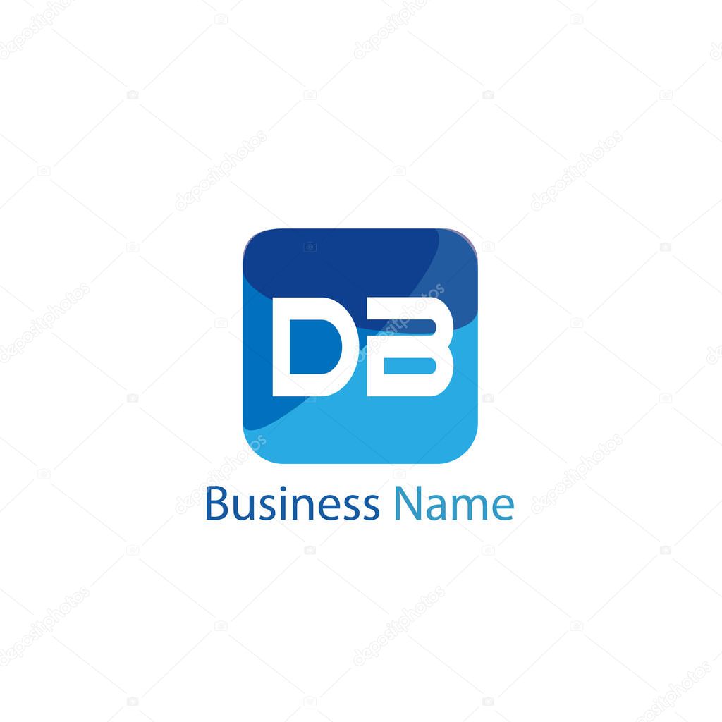 Initial Letter DB Logo Template Design