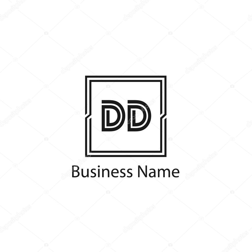 Initial Letter DD Logo Template Design