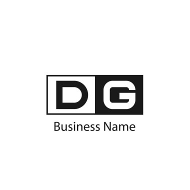 İlk harf Dg Logo tasarım şablonu