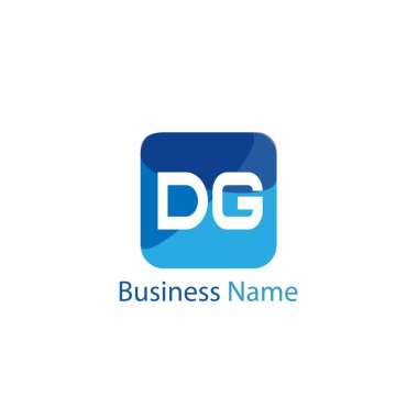 İlk harf Dg Logo tasarım şablonu