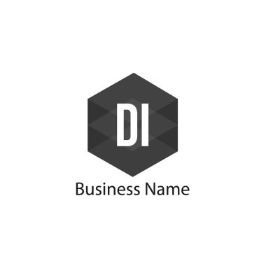 İlk harf Di Logo tasarım şablonu