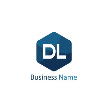 İlk harf Dl Logo tasarım şablonu