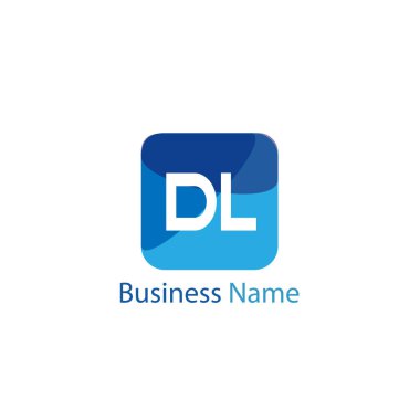 İlk harf Dl Logo tasarım şablonu