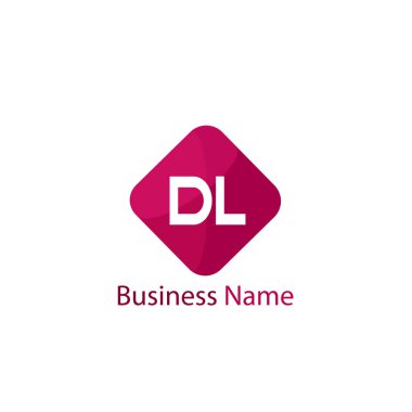 İlk harf Dl Logo tasarım şablonu