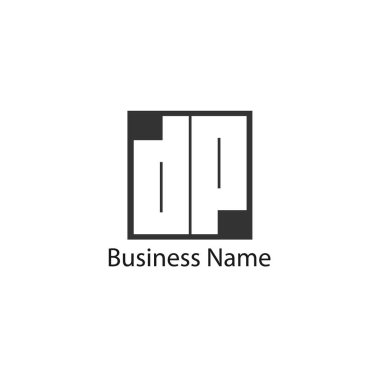 Başlangıç Harfi DP Logo Şablonu Tasarımı