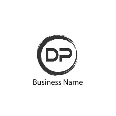 Başlangıç Harfi DP Logo Şablonu Tasarımı