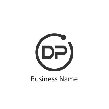 Başlangıç Harfi DP Logo Şablonu Tasarımı