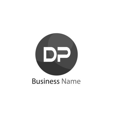 Başlangıç Harfi DP Logo Şablonu Tasarımı