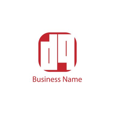 İlk harf Dq Logo tasarım şablonu