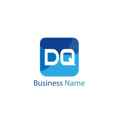 İlk harf Dq Logo tasarım şablonu