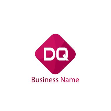 İlk harf Dq Logo tasarım şablonu