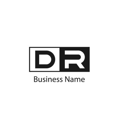 İlk mektup Dr Logo şablonu tasarım