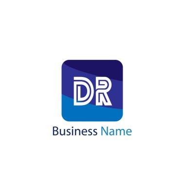 İlk mektup Dr Logo şablonu tasarım