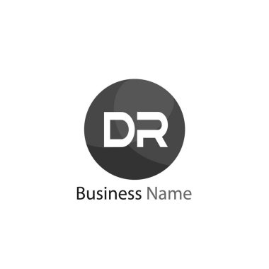 İlk mektup Dr Logo şablonu tasarım
