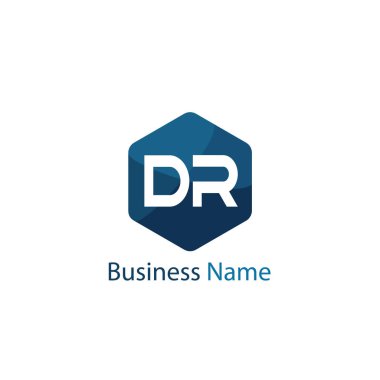 İlk mektup Dr Logo şablonu tasarım