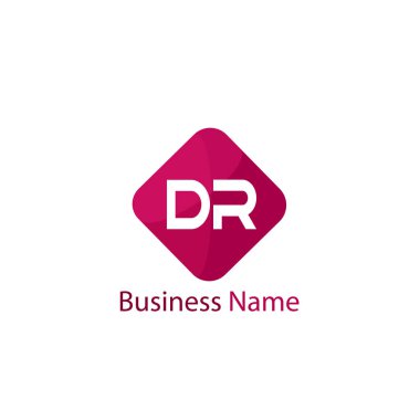 İlk mektup Dr Logo şablonu tasarım