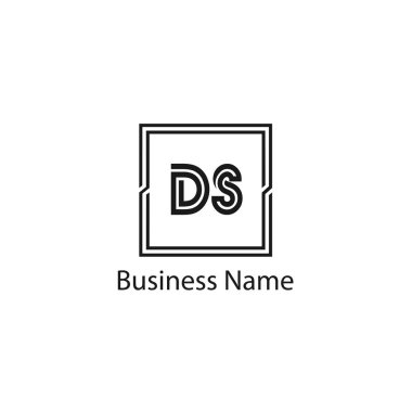 İlk harf Ds Logo tasarım şablonu
