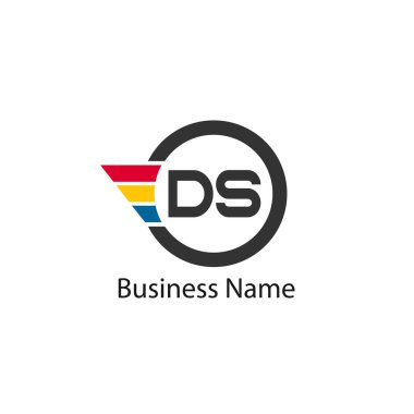 İlk harf Ds Logo tasarım şablonu